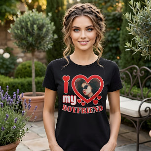 Jag älskar min pojkvän personlig t shirt