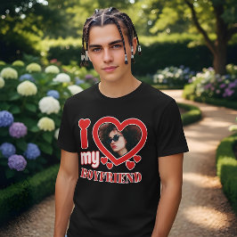 Jag älskar min pojkvän Personlig T Shirt