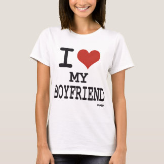 Jag älskar min pojkvän t-shirt