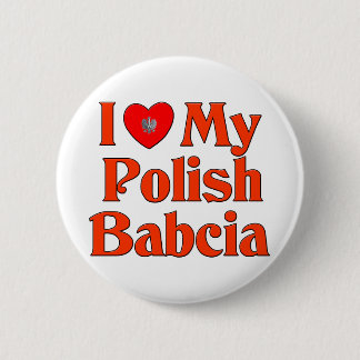 Jag älskar min polska Babcia (farmodern) Knapp