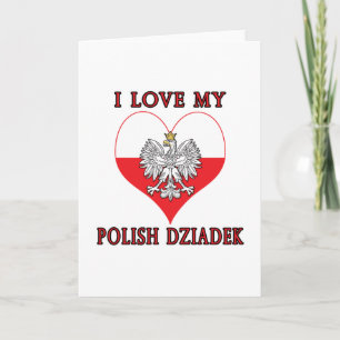Jag älskar min polska Dziadek Kort
