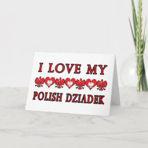 Jag älskar min polska Dziadek Kort