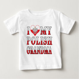 Jag älskar min polska mormor tee shirt