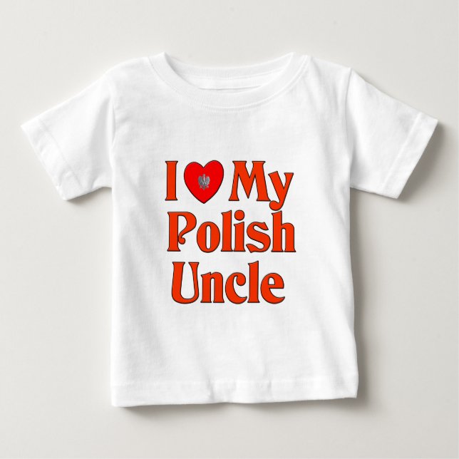 Jag älskar min polska Uncle T-shirt (Framsida)