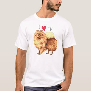 Jag älskar min Pomeranian Tee Shirt