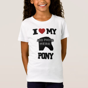 JAG ÄLSKAR MIN PONNYUNGET-TRÖJA - TILLFOGA DITT T SHIRT