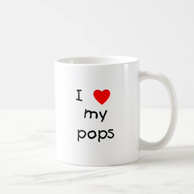 Jag älskar min pop kaffemugg (Höger)