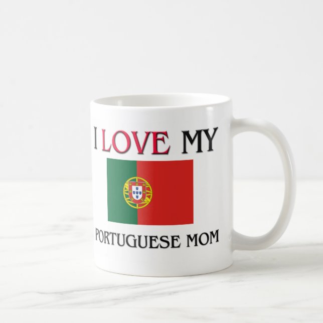 Jag älskar min portugisiska mamma kaffemugg (Höger)