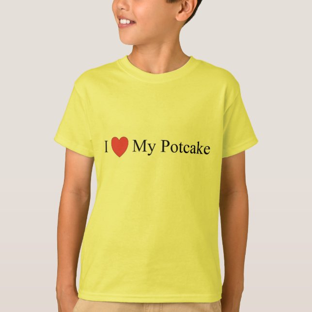 Jag älskar min Potcake T-shirt (Framsida)