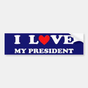Jag älskar min presidentbildekal bildekal