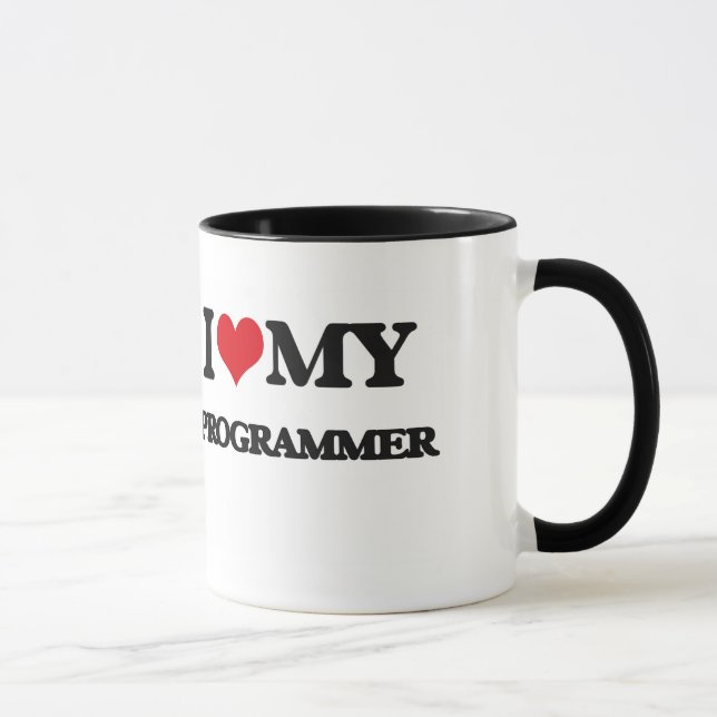Jag älskar min programmerare mugg (Höger)