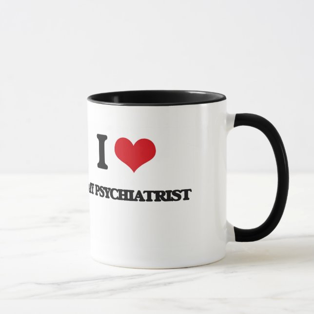 Jag älskar min psykiater mugg (Höger)