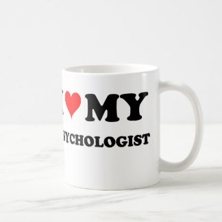 Jag älskar min psykolog kaffemugg
