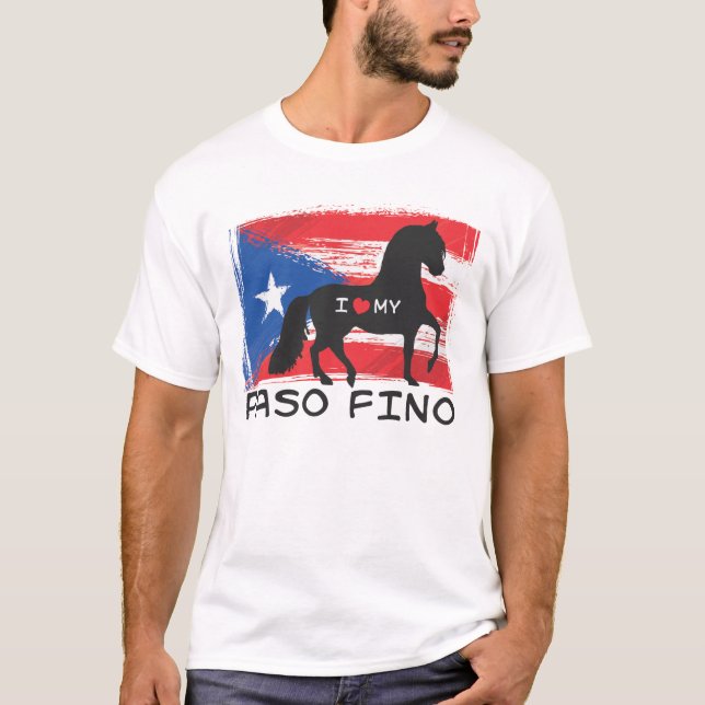 Jag älskar min Puerto Rican Paso Fino Tee (Framsida)