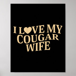 Jag älskar min puman hustru jag älskar min puman h poster