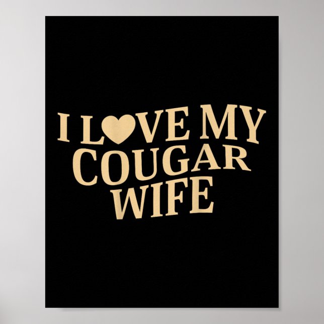 Jag älskar min puman hustru jag älskar min puman h poster (Framsidan)