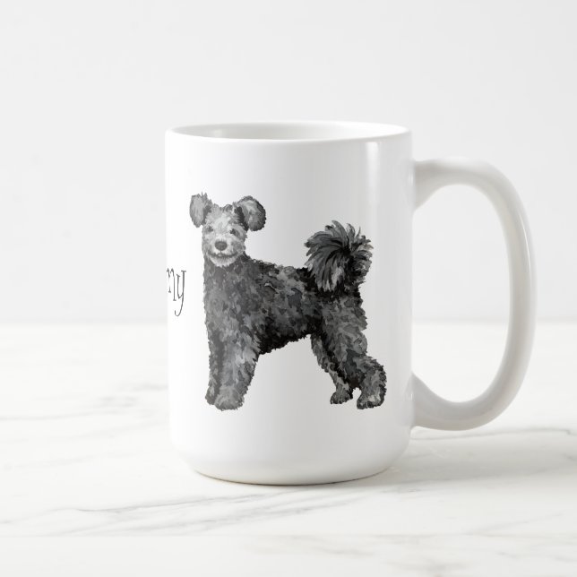 Jag älskar min Pumi Kaffemugg (Höger)