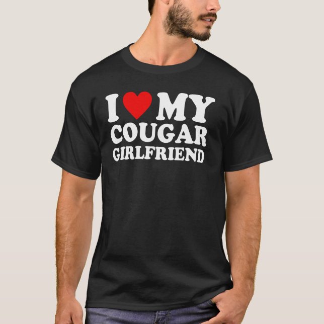 Jag älskar min pumorelation fet hjärttextdesign t shirt (Framsida)