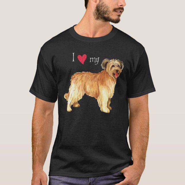 Jag älskar min Pyrenean herde T-shirt (Framsida)
