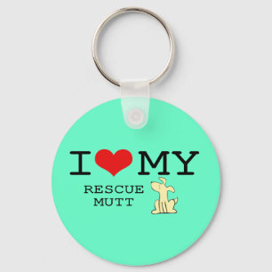 Jag älskar min räddingbyracka Keychain Nyckelring
