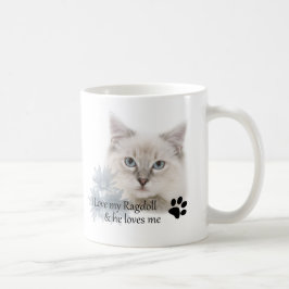 Jag älskar min ragdoll kaffemugg