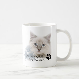 Jag älskar min ragdoll kaffemugg