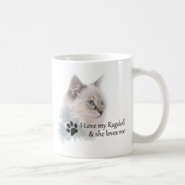 Jag älskar min ragdoll kaffemugg