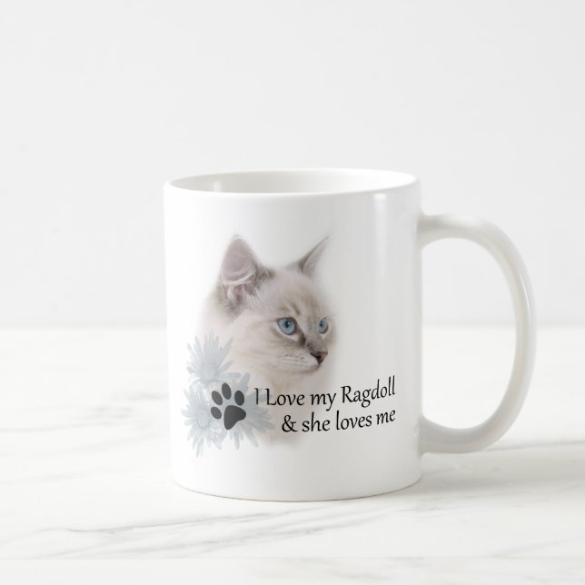 Jag älskar min ragdoll kaffemugg (Höger)