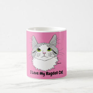 Jag älskar min Ragdoll katt-mugg Kaffemugg