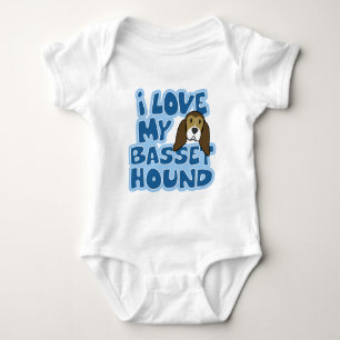 Jag älskar min ranka för Bassethundbabyen T-shirt