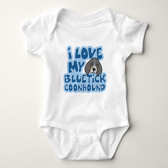 Jag älskar min ranka för den Bluetick T-shirt (Framsida)