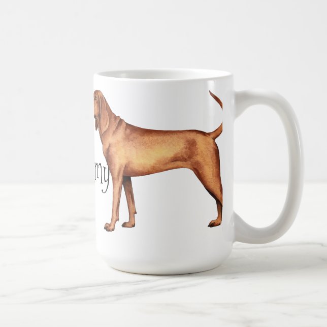 Jag älskar min Redbone Coonhound Kaffemugg (Höger)