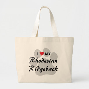 Jag älskar min Rhodesian Ridgeback Jumbo Tygkasse