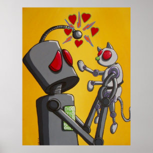 Jag älskar min robotkattunge poster
