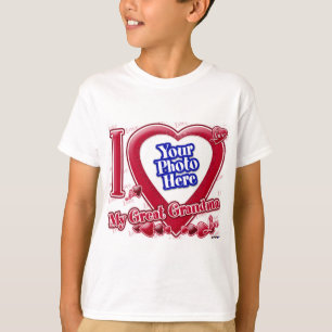 Jag älskar min röda hjärta för den underbara t shirt