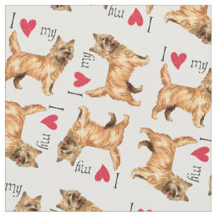 Jag älskar min röseTerrier Tyg
