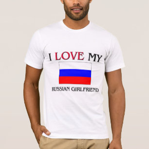 Jag älskar min ryska flickvän t-shirt