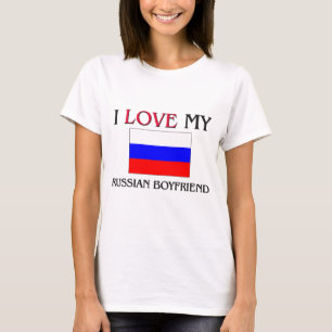 Jag älskar min ryska pojkvän t-shirt