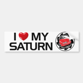 Jag älskar min Saturn SCCNA bildekal
