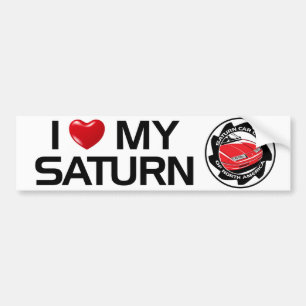 Jag älskar min Saturn SCCNA bildekal