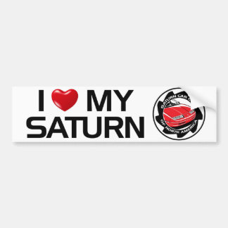 Jag älskar min Saturn SCCNA bildekal