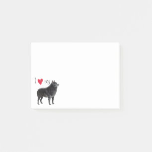 Jag älskar min Schipperke Post-it Block