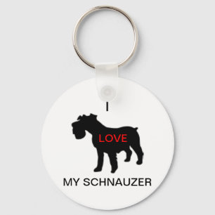 jag älskar min schnautzernyckelring nyckelring