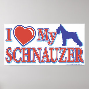 Jag älskar min Schnauzer Poster