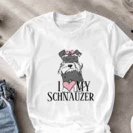 Jag älskar min Schnauzer T-Shirt