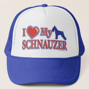 Jag älskar min Schnauzer Truckerkeps