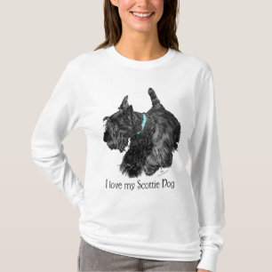 Jag älskar min Scottie-hund T-shirt
