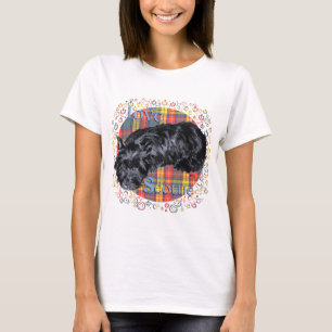 Jag älskar min Scottie på Plaid T Shirt