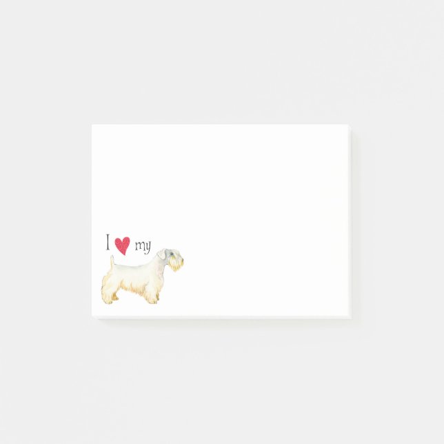 Jag älskar min Sealyham Terrier Post-it Block (Framsida)