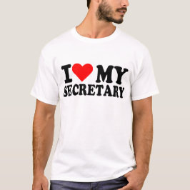 Jag älskar min sekreterare tee shirt